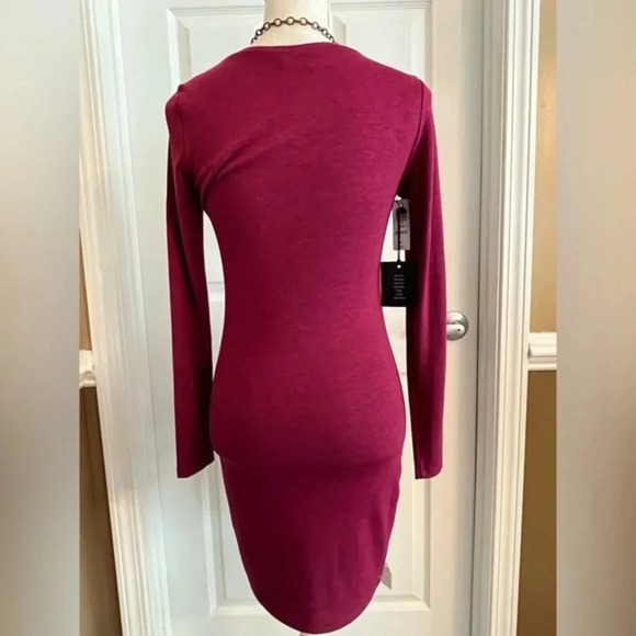 TALULA-ARITZIA V-Neck Womens Raspberry‎ Color Dress - Picture 6 of 13